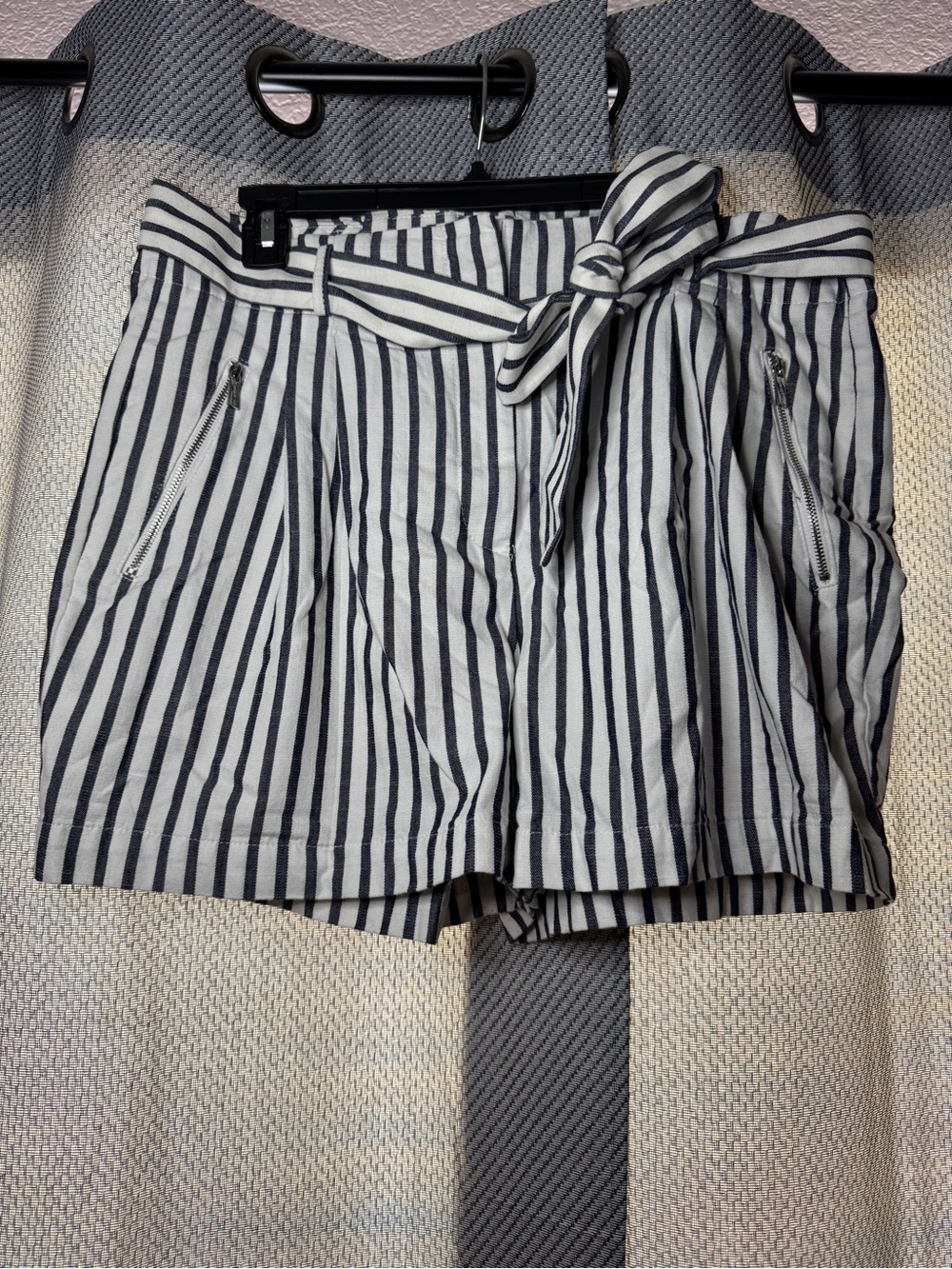 Karl Lagerfeld Stripped Paperbag Shorts